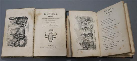 Cruickshank, Robert - Margate: A Humorous Poem, half calf, 2 parts in one, illustrated by Robert Cruickshank,